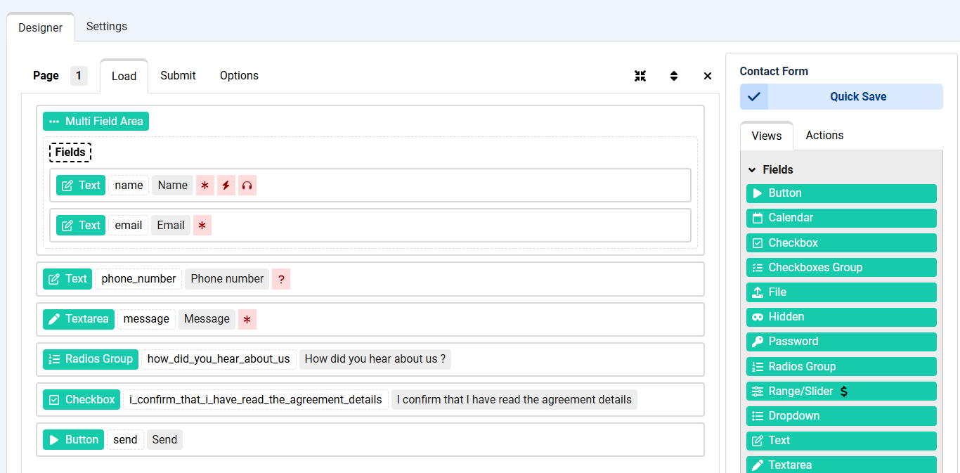 Drag-and-Drop Builder