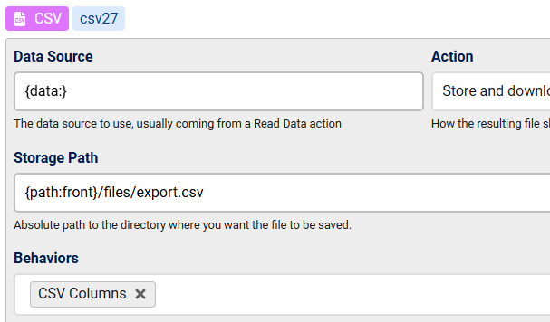 Data Export
