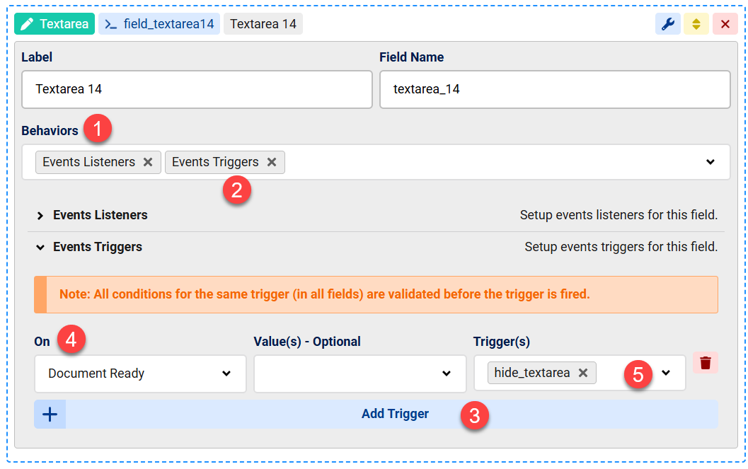 How to setup fields events using Triggers & Listeners in Chronoforms8 image 1
