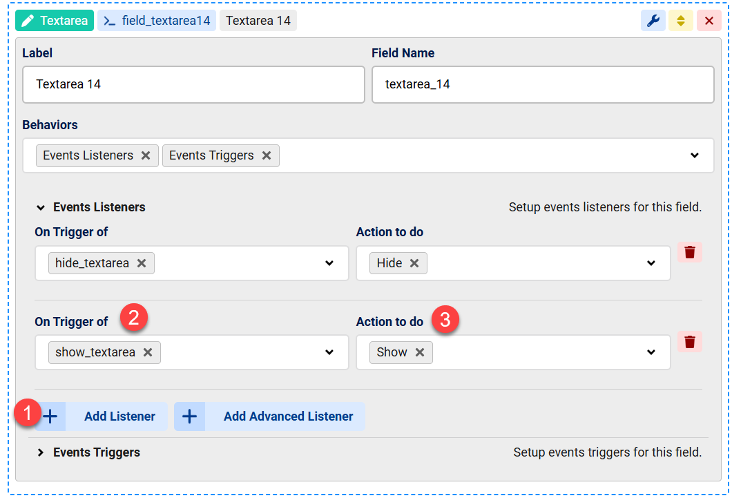 How to setup fields events using Triggers & Listeners in Chronoforms8 image 4