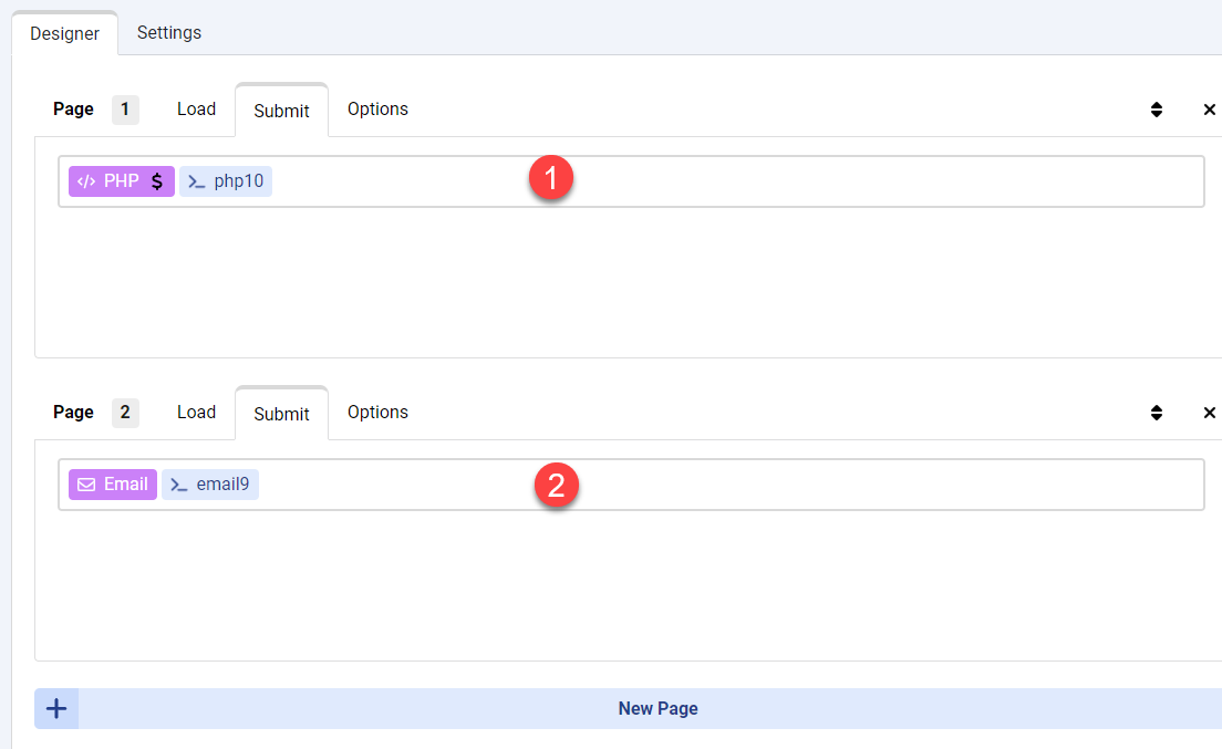 How to create a multi page form in Chronoforms8 image 4