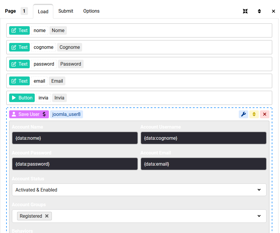 Create a joomla user registration form image 2