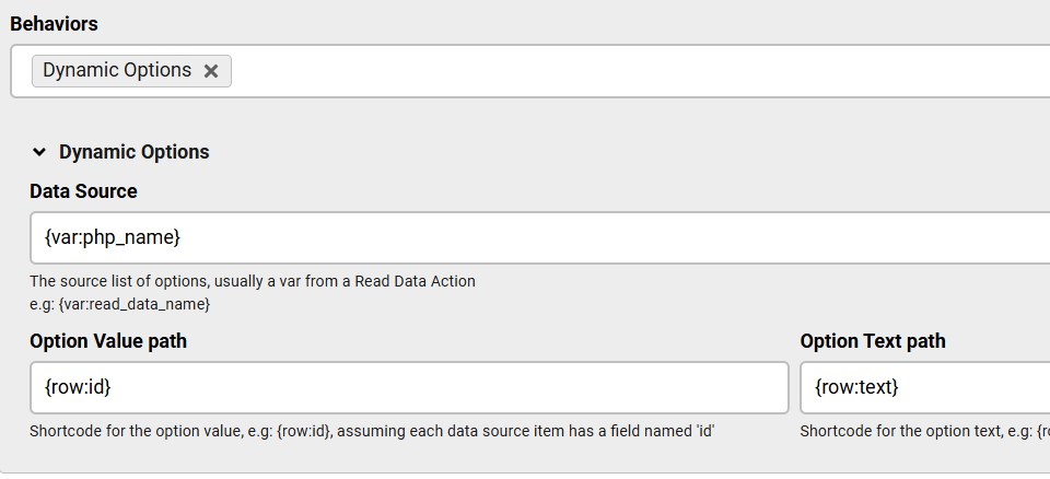 Dynamic dropdown image 1