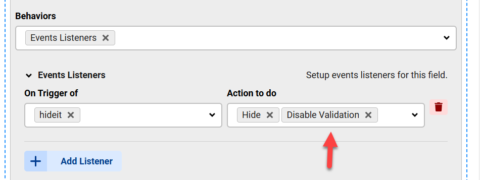 Show container after form submission failed image 1