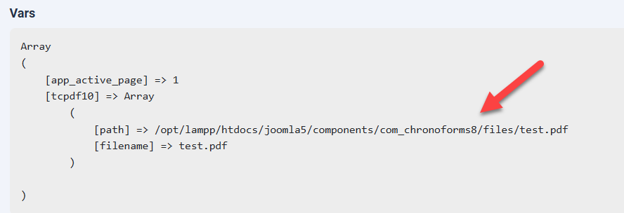 How to access generated file from PHP action in email action as attachment? image 2