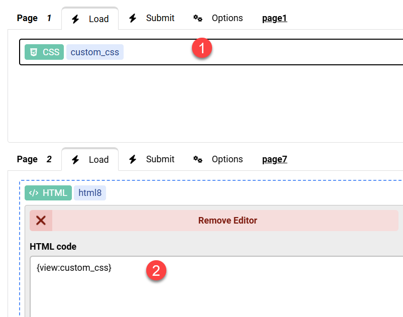 Global CSS applied to every page image 1