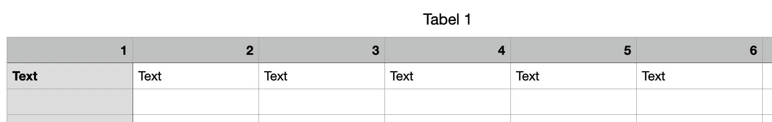 Table list fields in a vertical order image 1