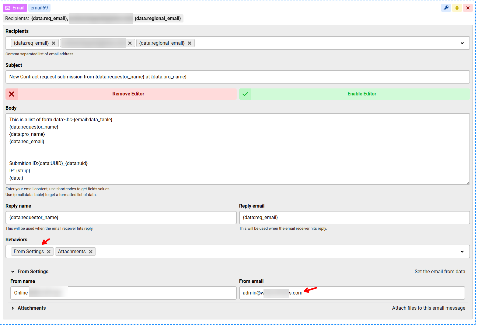 Email 'From' shows the Cpanel URL instead of the From Set in the CF8 image 2