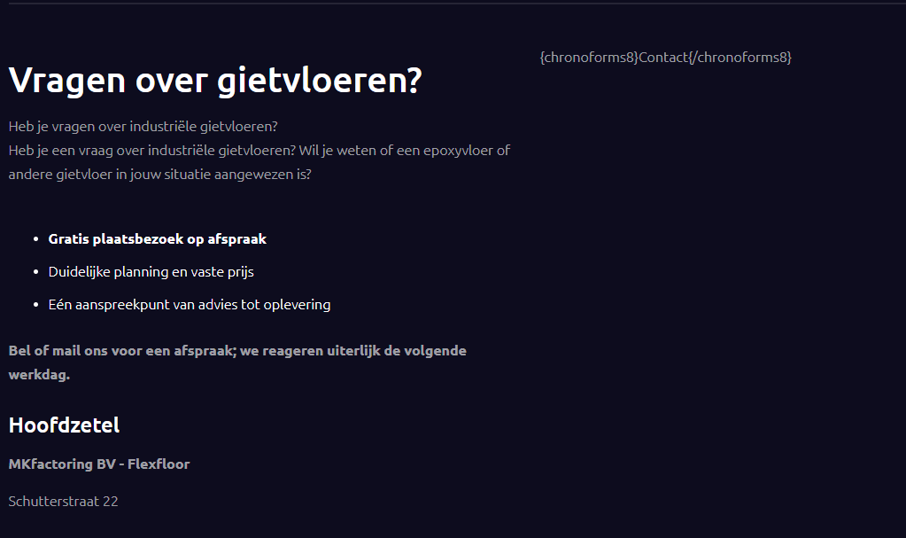 Class JFactory not found on Joomla 5 ChronoForms system plugin image 2