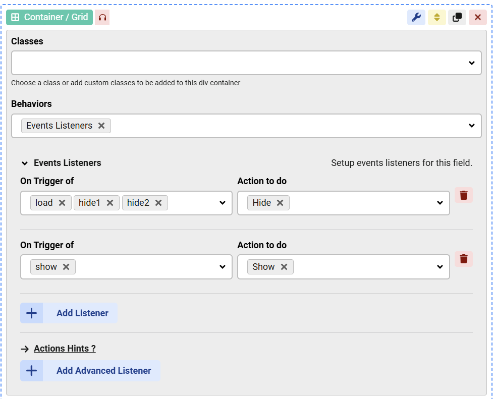 Show/hide fields based on criterie image 1