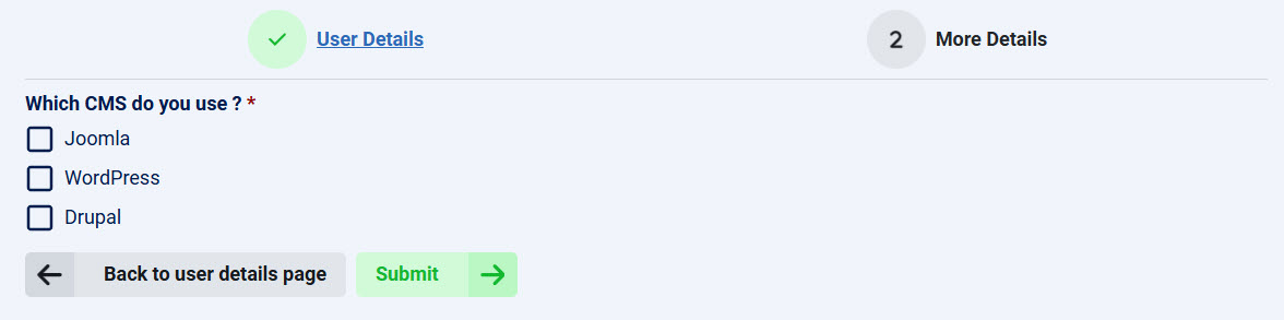 How to create a multi page form in Chronoforms8 image 1