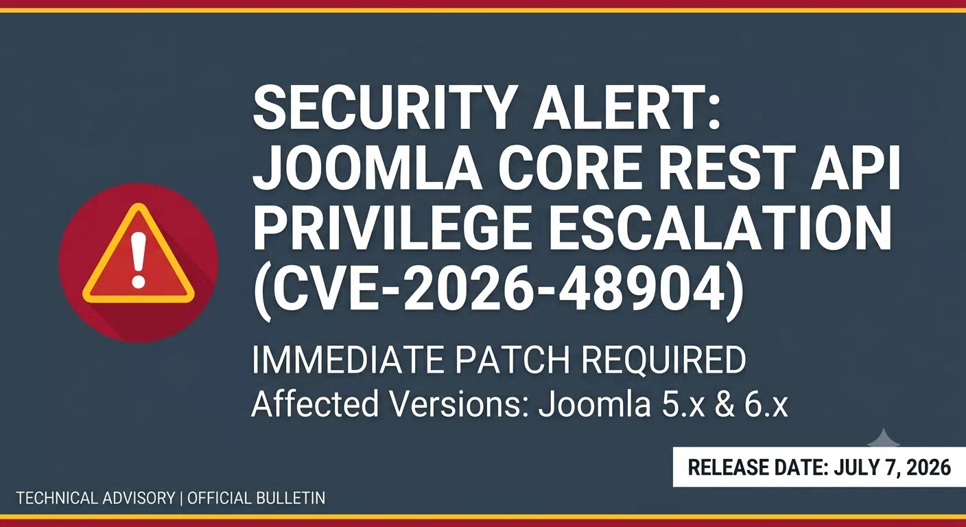 Emergency Patch Released: Joomla 6.1.2 and 5.4.7 Address Critical API Flaws image 1