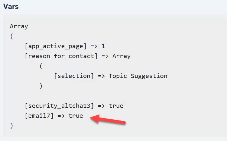 How to enable and use the Form Debug image 4