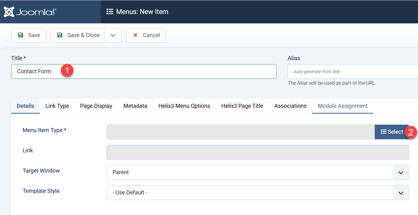 How to display your ChronoForms form on your Joomla website image 2