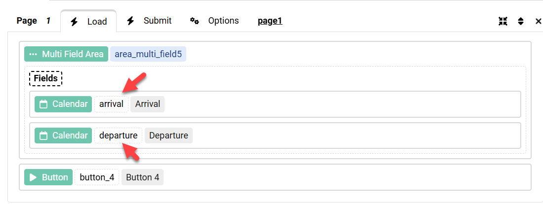 How to create an Arrival/Departure date selection image 1