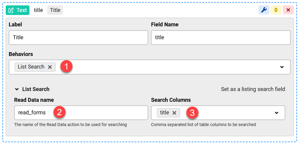 How to search a Data List created in ChronoForms8 image 4