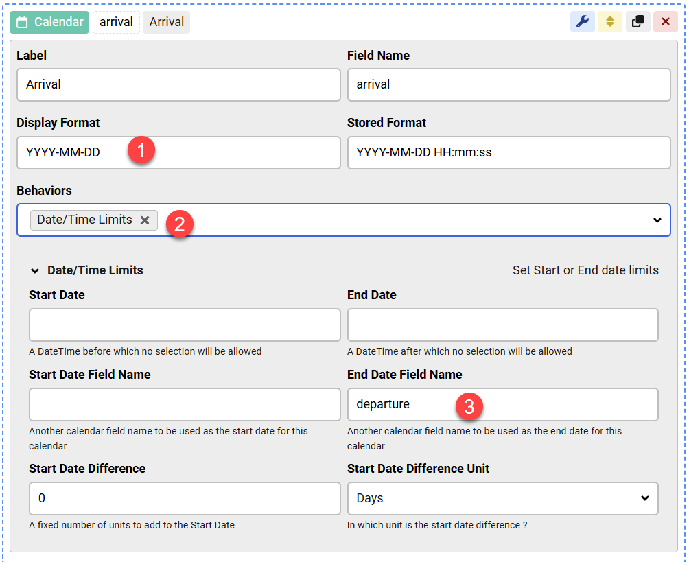 How to create an Arrival/Departure date selection image 2