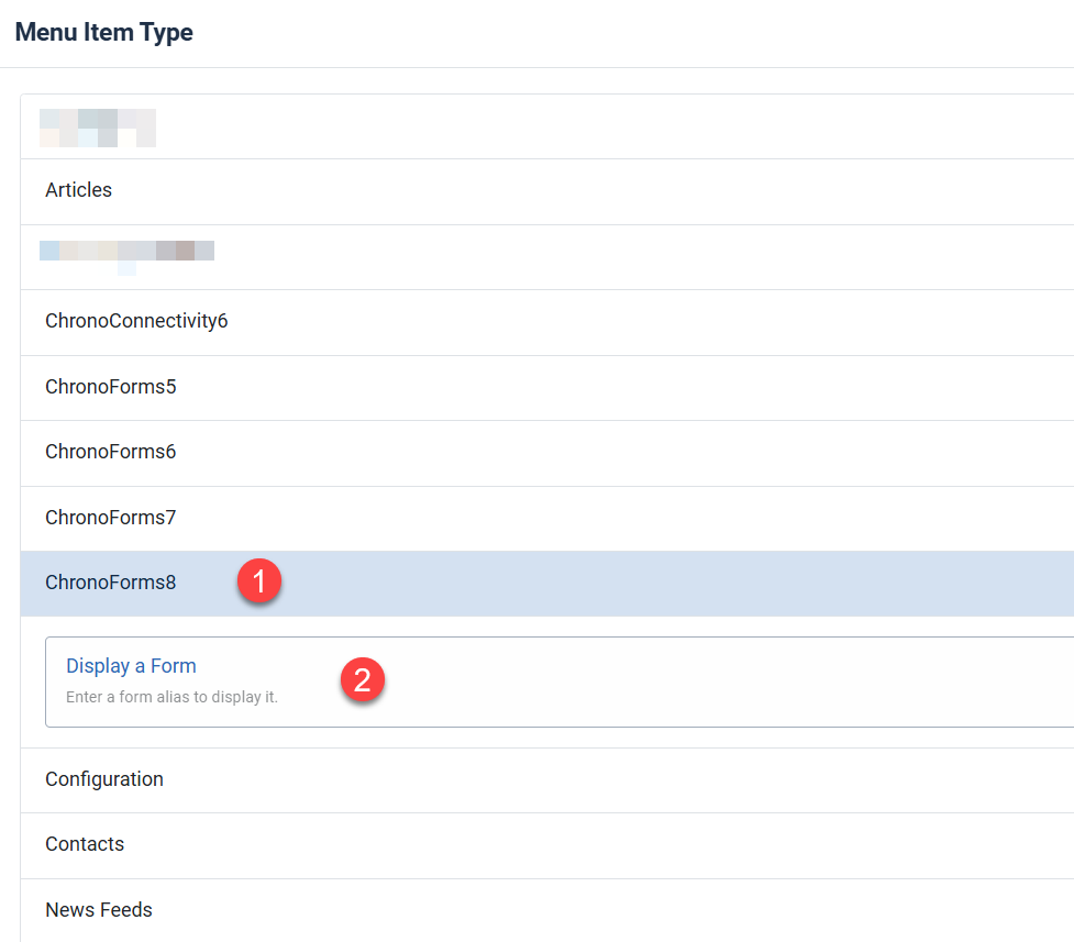 How to display your ChronoForms form on your Joomla website image 3