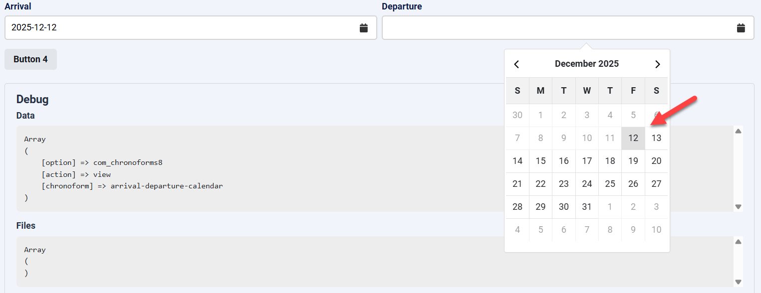 How to create an Arrival/Departure date selection image 4