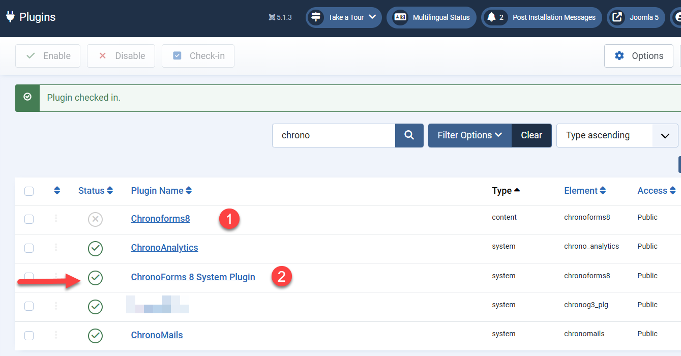 How to display your ChronoForms form on your Joomla website image 6