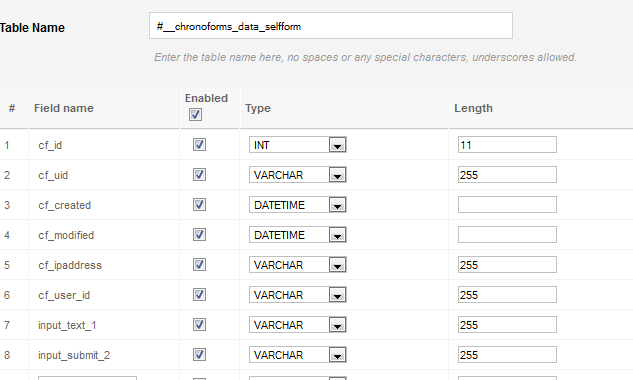 How to create a table for my form image 3